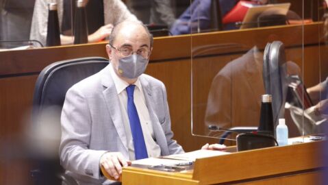 El presidente del Gobierno de Arag&oacute;n, Javier Lamb&aacute;n