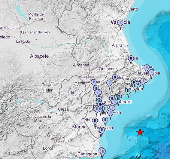 Un terremoto de magnitud 3.6 con epicentro frente a las costas de Torrevieja de deja sentir en Elche, Crevillent y Santa Pola Un terremoto de magnitud 3.6 con epicentro frente a las costas de Torrevieja de deja sentir en Elche, Crevillent y Santa Pola