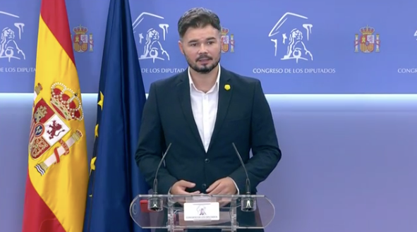 Gabriel Rufián: "Pactar con Ciudadanos llevará a la larga la muerte de este Gobierno" Gabriel Rufián: "Pactar con Ciudadanos llevará a la larga la muerte de este Gobierno"