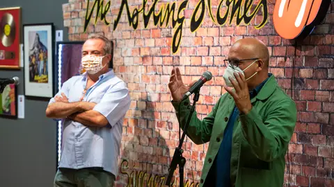 Manuel Baltar e Alberto Sanchez na inaguración Manuel Baltar e Alberto Sanchez na inaguración