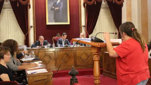 Trabajadora Fundación Nº1 Alcalá de Henares Trabajadores de la Fundación Nº1 piden en pleno al ayuntamiento de Alcalá de Henares su ayuda para mantener sus empleos.