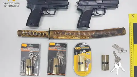 Armas incautadas por la Guardia Civil Armas incautadas por la Guardia Civil
