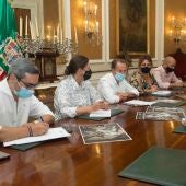 Reunión en la Diputación 