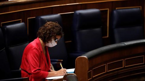 La ministra de Hacienda y portavoz del Gobierno, Mar&iacute;a Jes&uacute;s Montero