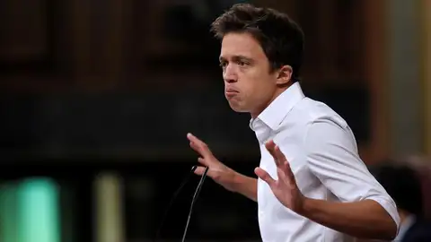 El líder de Más País, Iñigo Errejón, durante una intervención en el pleno del Congreso El líder de Más País, Iñigo Errejón, durante su intervención en el pleno del Congreso