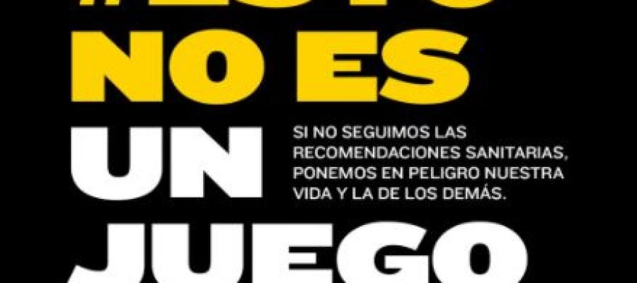 Sanidad presenta ‘Esto No Es Un Juego’, para reforzar el cumplimiento de medidas frente al Covid-19 Sanidad presenta ‘Esto No Es Un Juego’, para reforzar el cumplimiento de medidas frente al Covid-19