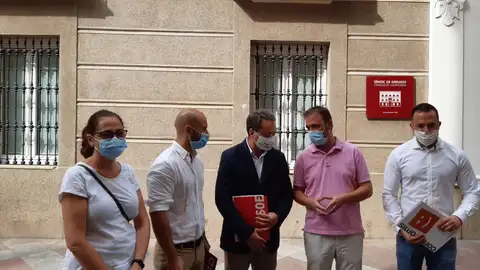 En el centro, Xavier López, Paco Sanguino y Natxo Bellido En el centro, Xavier López, Paco Sanguino y Natxo Bellido