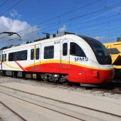 Modelo de tren que circula por la red ferroviaria de Mallorca.