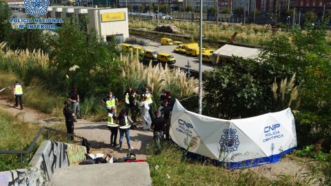 Lugar donde se encontraron los restos de la mujer