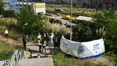Lugar donde se encontraron los restos de la mujer Lugar donde se encontraron los restos de la mujer
