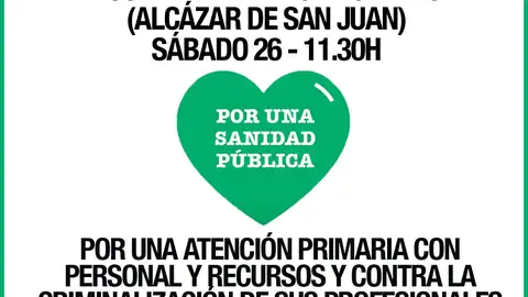 Concentración para apoyar a sanitarios Convocada por IU y Partido Comunista