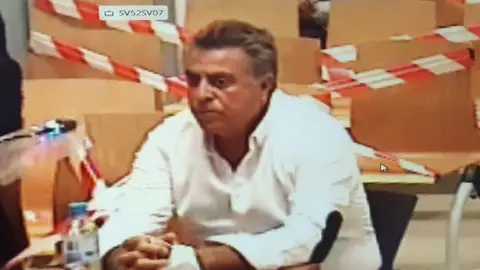 Enrique Ortiz en el juicio Enrique Ortiz en el juicio