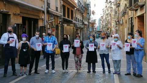 Protesta por las restricciones