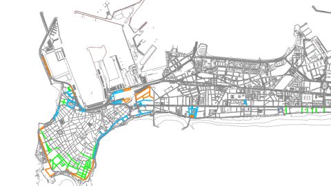 Plano de los nuevos aparcamientos en C&aacute;diz