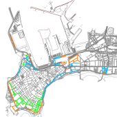 Plano de los nuevos aparcamientos en Cádiz