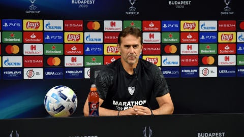 Lopetegui, en la rueda de prensa previa a la Supercopa