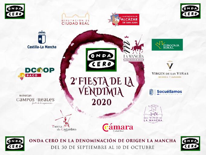 Del 30 de Septiembre al 10 de Octubre "Fiesta de la Vendimia" en Onda Cero y la D.O la Mancha. Del 30 de Septiembre al 10 de Octubre "Fiesta de la Vendimia" en Onda Cero y la D.O la Mancha.