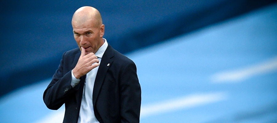 Zidane, en un partido del Real Madrid Zidane, en un partido del Real Madrid