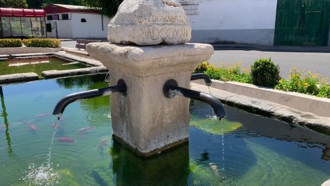 Descubierta una inscripci&oacute;n tras la restauraci&oacute;n de la Fuente de los Cuatro Ca&ntilde;os