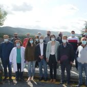 Ana Pontón cos alcaldes das zonas queimadas nos últimos incendios
