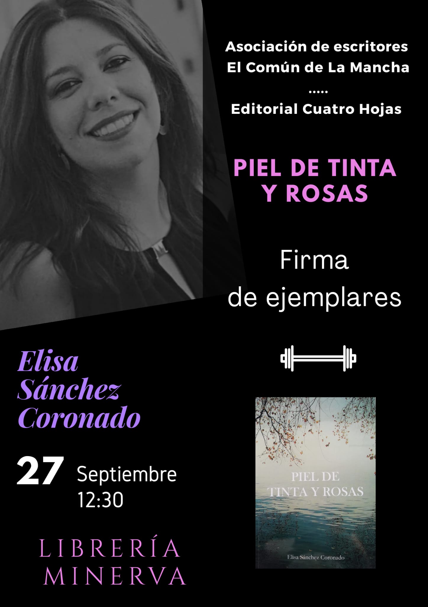 Elisa Sánchez Coronado presenta su primera obra y firmará ejemplares este domingo Elisa Sánchez Coronado presenta su primera obra y firmará ejemplares este domingo