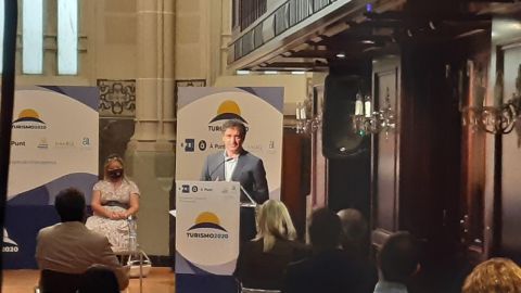 Francesc Colomer en el MARQ, sede del encuentro "Turismo en tiempos de pandemia"