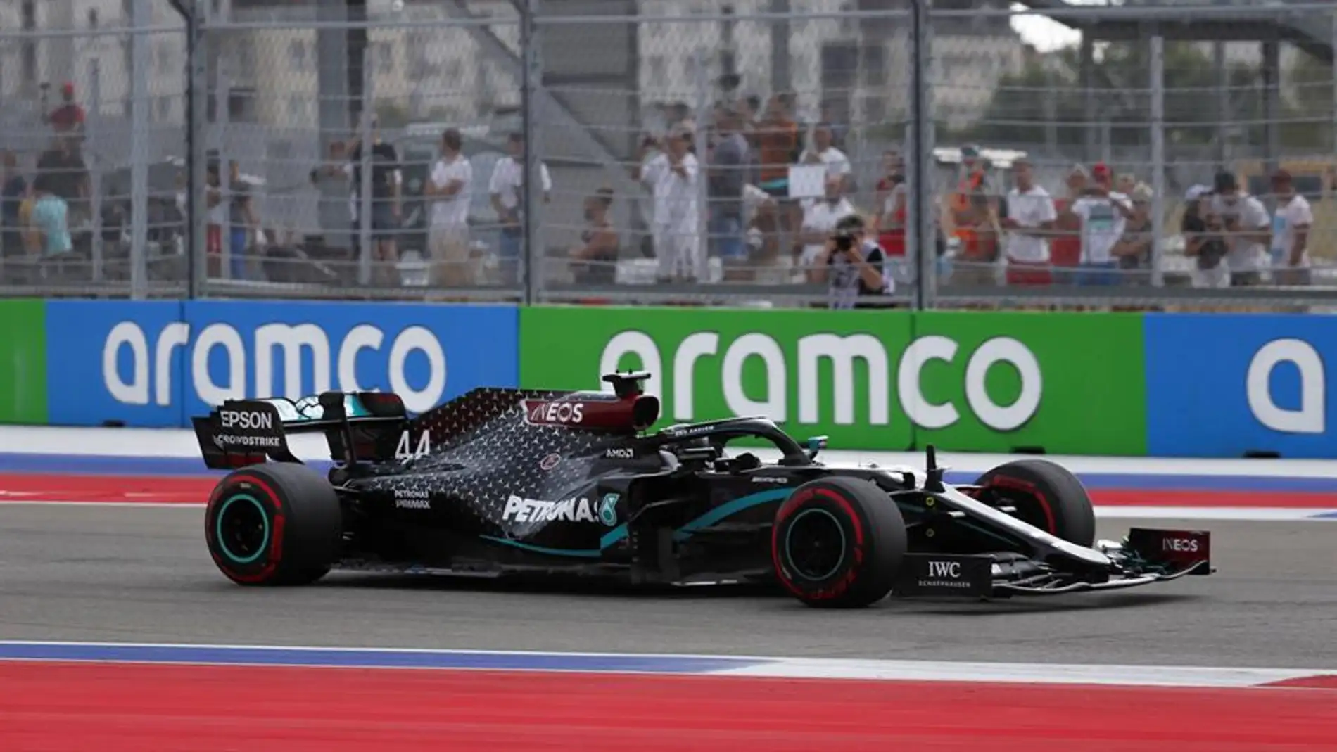 Lewis Hamilton en el GP de Rusia
