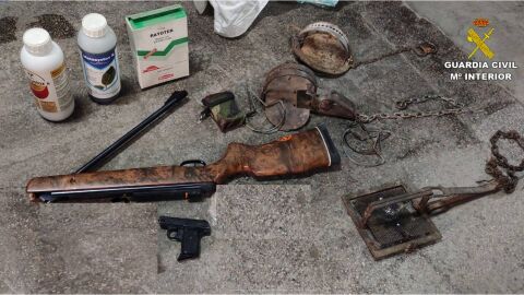 Productos qu&iacute;micos, trampas y armas intervenidas