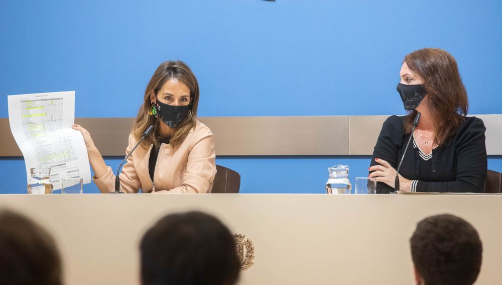 María Navarro y Carmen Herrarte tras el Gobierno de Zaragoza 
