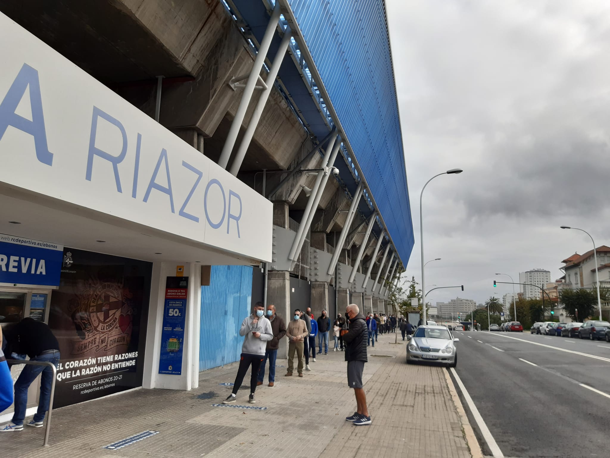 Colas en Riazor Colas en Riazor