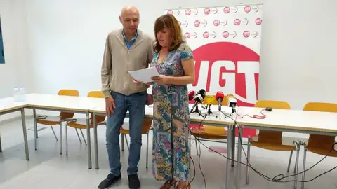 Antonio Ranera y Pura Huerta, de UGT Aragón Antonio Ranera y Pura Huerta, de UGT Aragón