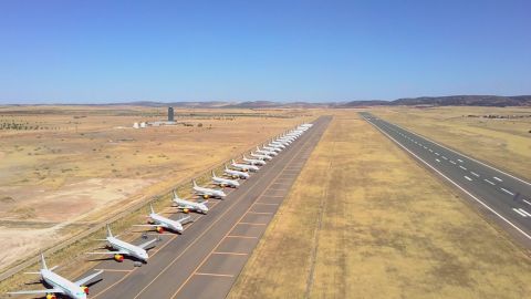 FECIR destaca los numerosos aviones que est&aacute;n aparcados en el aeropuerto de Ciudad Real