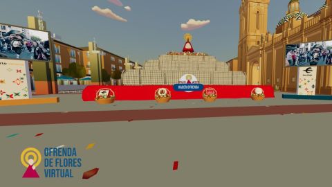 Ofrenda de flores virtual