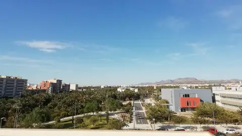 Vista de Elche desde el campus de la Universidad Miguel Hernández. Vista de Elche desde el campus de la Universidad Miguel Hernández.