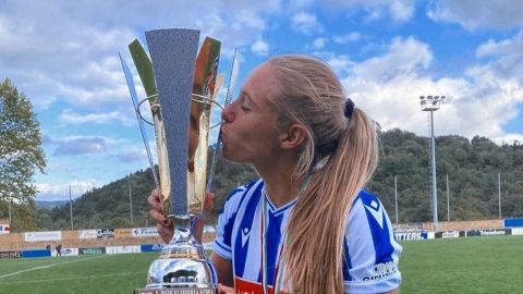 Maitane L&oacute;pez, jugadora de la Real Sociedad