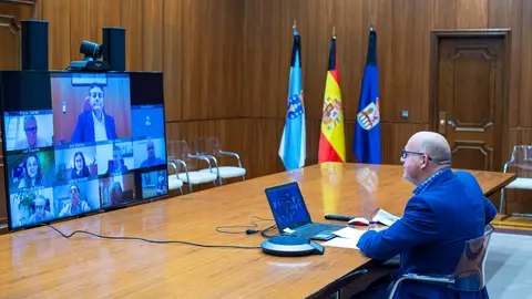 Reunión por videoconferencia da Xunta de goberno da Deputación Reunión por videoconferencia da Xunta de goberno da Deputación