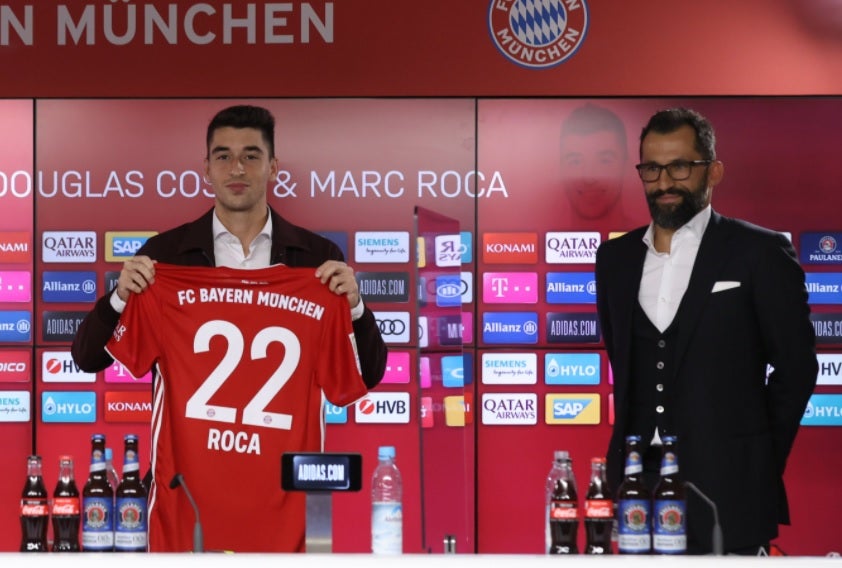 Marc Roca: "El Atlético estuvo cerca de ficharme, pero llegar al Bayern es una oportunidad que me ha regalado la vida" Marc Roca: "El Atlético estuvo cerca de ficharme, pero llegar al Bayern es una oportunidad que me ha regalado la vida"