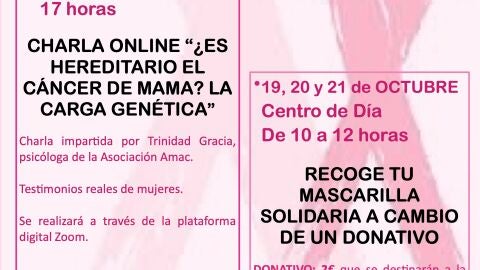 Charla y mascarilla solidaria