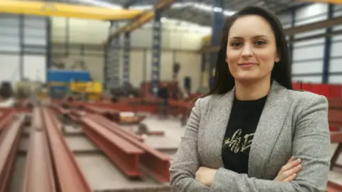 La gerente de Construcciones Metálicas Cañellas, María Cañelas. II Foro Talento