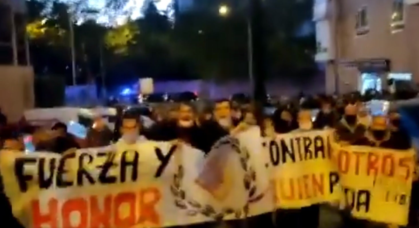 El grupo Bastión Frontal carga contra los Menas de Madrid El grupo Bastión Frontal carga contra los Menas de Madrid