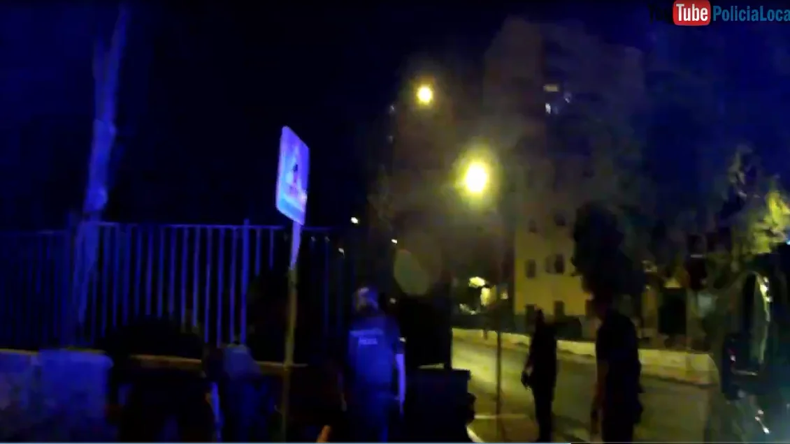 Un momento de la detención de los menores Cinco menores
