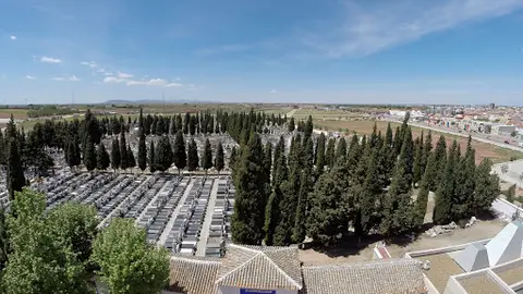 Cementerio de Alcázar Vista aérea