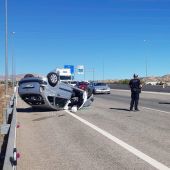 Accidente de circulación en la autovía en Elche.