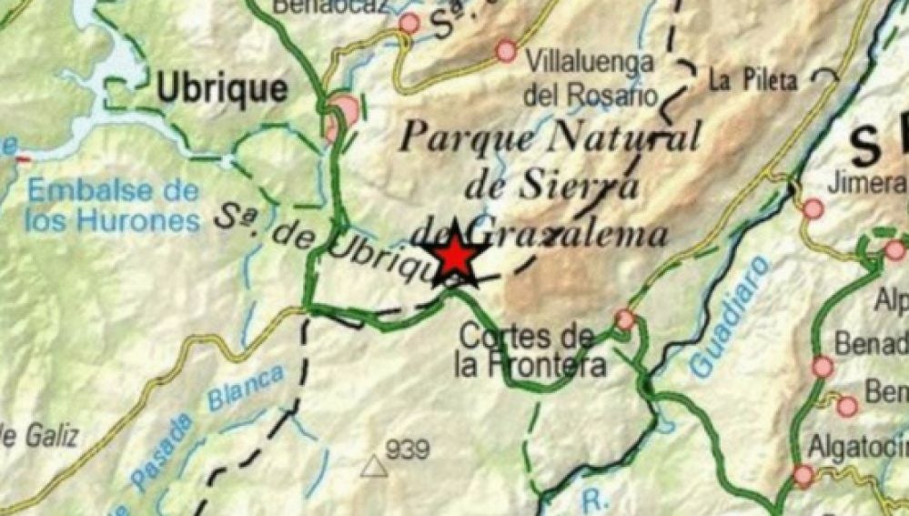 Registrado terremoto de magnitud 4.1 en Ubrique