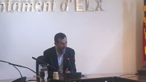 El alcalde, en la comparecencia de este mediod&iacute;a