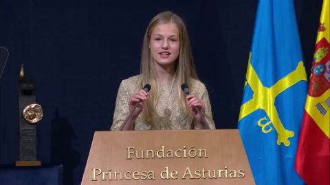 V&iacute;deo Discurso completo de la Princesa Leonor en los Premios Princesa de Asturias 2020