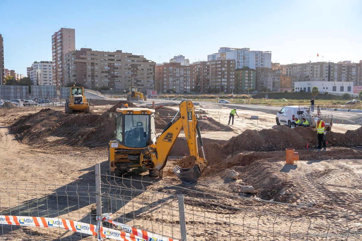 El Puente Carthagonova cortado al tráfico para conectarlo con la Avenida del Cantón El Puente Carthagonova cortado al tráfico para conectarlo con la Avenida del Cantón