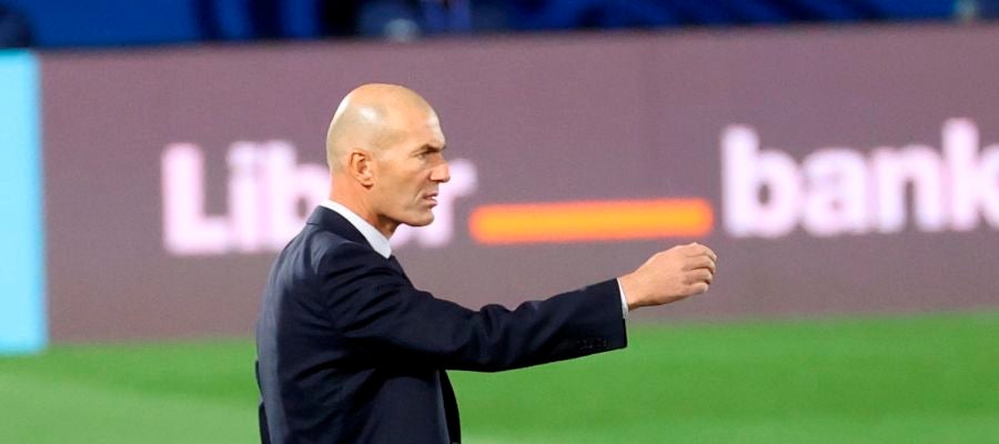 Zidane, en un partido del Real Madrid Zidane, en un partido del Real Madrid