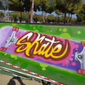 Nueva decoración artística del Skate Park del monte Tossal.