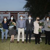 Instantes del homenaje